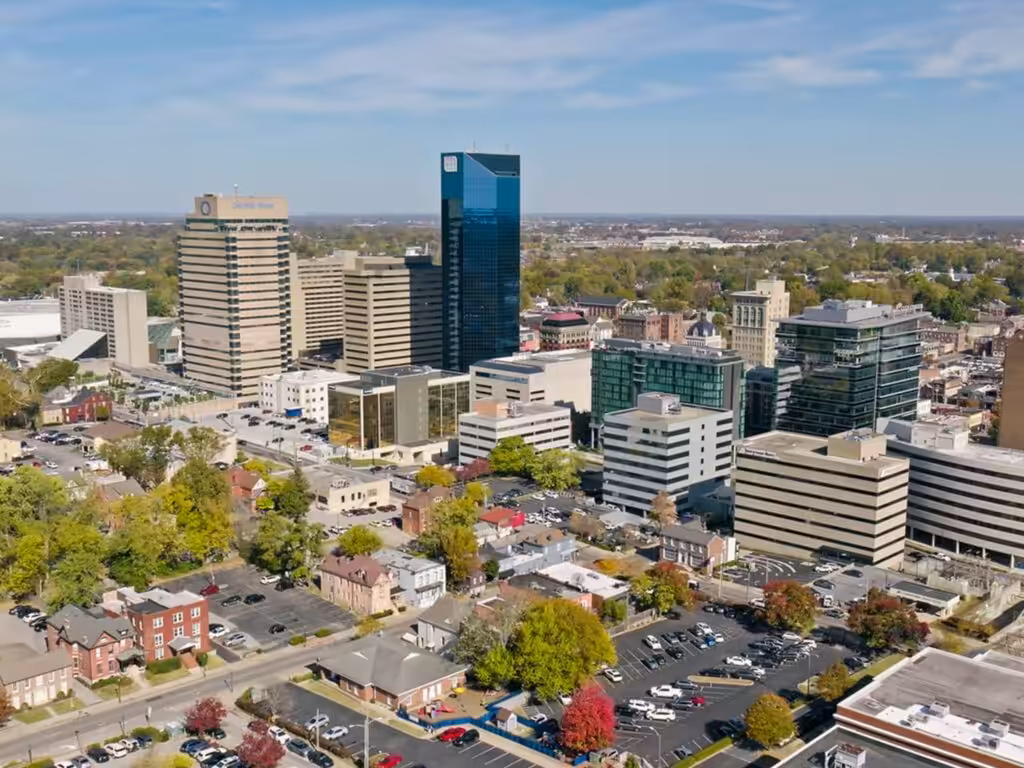a photo of a the city of Lexington