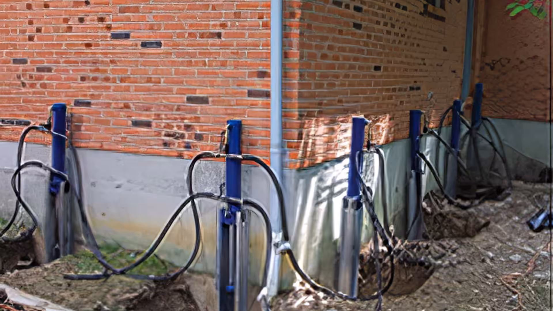 a photo of a residential foundation repair