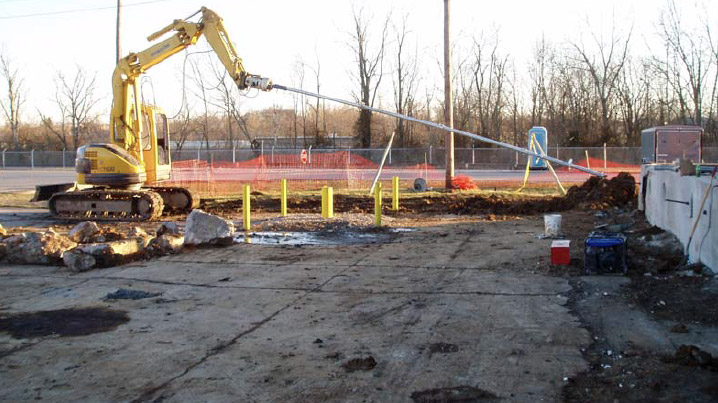 an image of a drill at a commercial work site